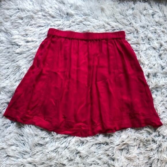 Urban Outfitters Cooperative Red A-Line Skirt Size Small - Picture 3 of 7